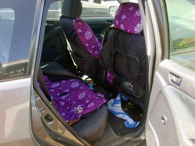 2T1KR32E55C488903 - 2005 TOYOTA MATRIX XR GRAY photo 6