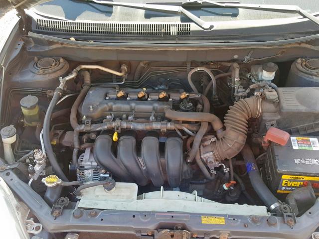 2T1KR32E55C488903 - 2005 TOYOTA MATRIX XR GRAY photo 7