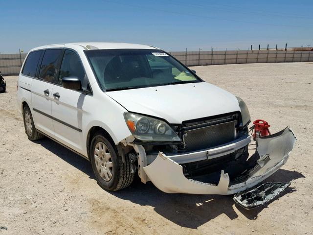 5FNRL38275B096000 - 2005 HONDA ODYSSEY LX WHITE photo 1