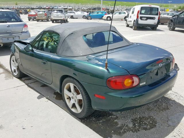 JM1NB3532X0103676 - 1999 MAZDA MX-5 MIATA GREEN photo 3