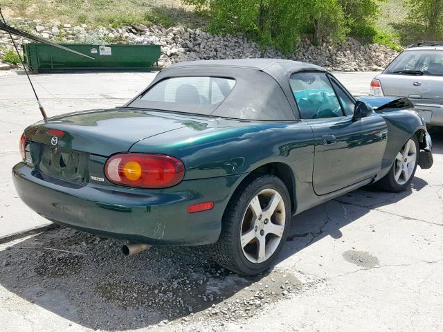 JM1NB3532X0103676 - 1999 MAZDA MX-5 MIATA GREEN photo 4