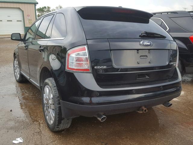 2FMDK49C38BA33645 - 2008 FORD EDGE LIMIT BLACK photo 3