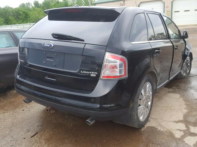 2FMDK49C38BA33645 - 2008 FORD EDGE LIMIT BLACK photo 4