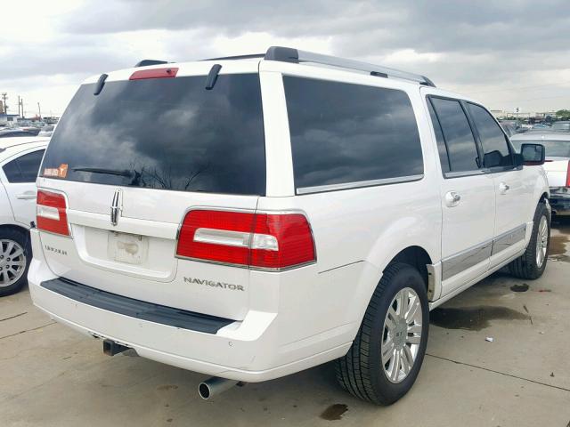 5LMJJ3H52EEL03531 - 2014 LINCOLN NAVIGATOR WHITE photo 4