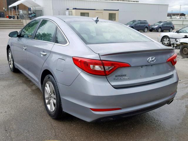 5NPE24AA1FH128337 - 2015 HYUNDAI SONATA ECO SILVER photo 3