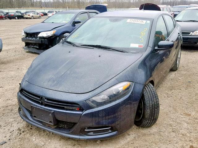 1C3CDFBBXED902372 - 2014 DODGE DART SXT GRAY photo 2