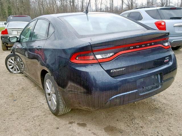 1C3CDFBBXED902372 - 2014 DODGE DART SXT GRAY photo 3