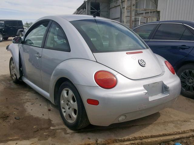 3VWCB21C12M406975 - 2002 VOLKSWAGEN NEW BEETLE ნაცრისფერი ფოტო 3