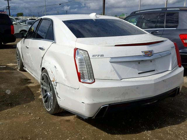 1G6AR5SX4H0128791 - 2017 CADILLAC CTS LUXURY WHITE photo 3