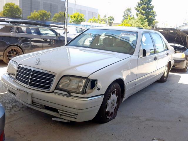 WDBGA51E4SA223625 - 1995 MERCEDES-BENZ S 500 WHITE photo 2