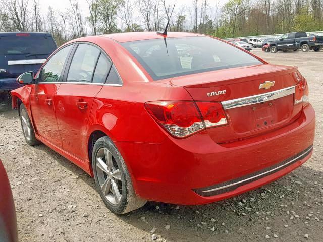 1G1PE5SB3D7233632 - 2013 CHEVROLET CRUZE LT RED photo 3