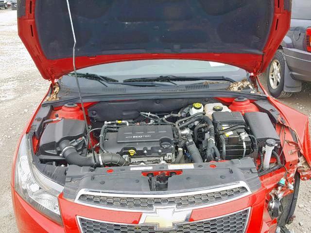 1G1PE5SB3D7233632 - 2013 CHEVROLET CRUZE LT RED photo 7