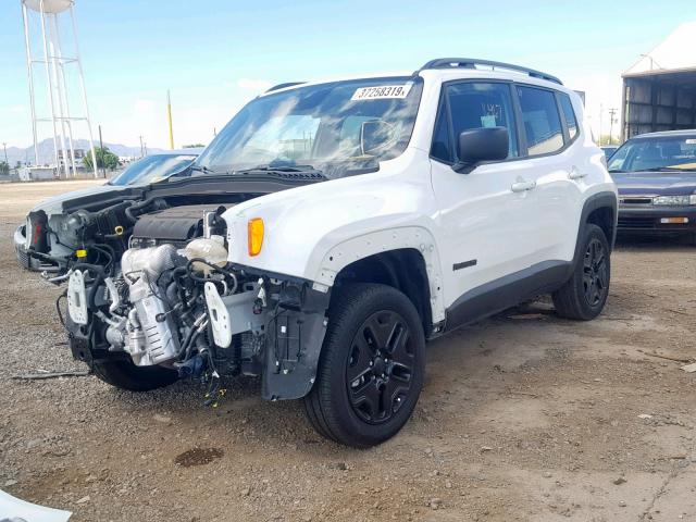 ZACCJBABXJPH53794 - 2018 JEEP RENEGADE S WHITE photo 2