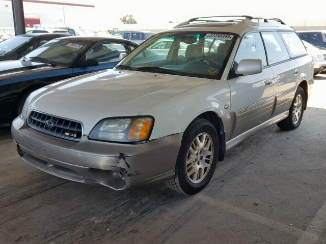 4S3BH806737639556 - 2003 SUBARU LEGACY OUT WHITE photo 2