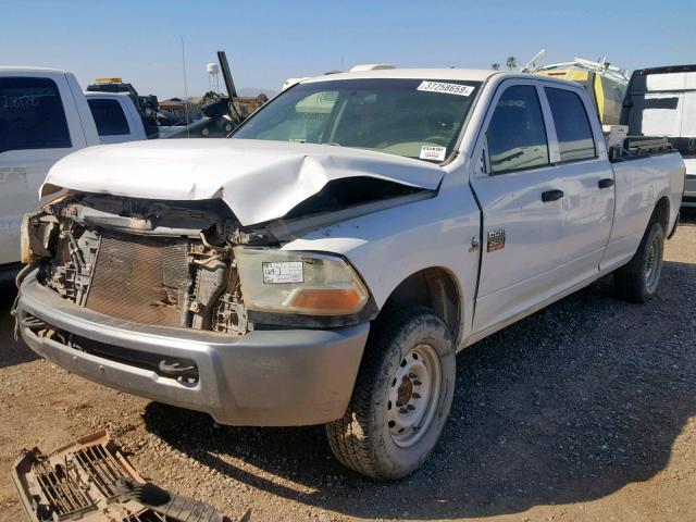 3D7UT2CL2AG114479 - 2010 DODGE RAM 2500 WHITE photo 2