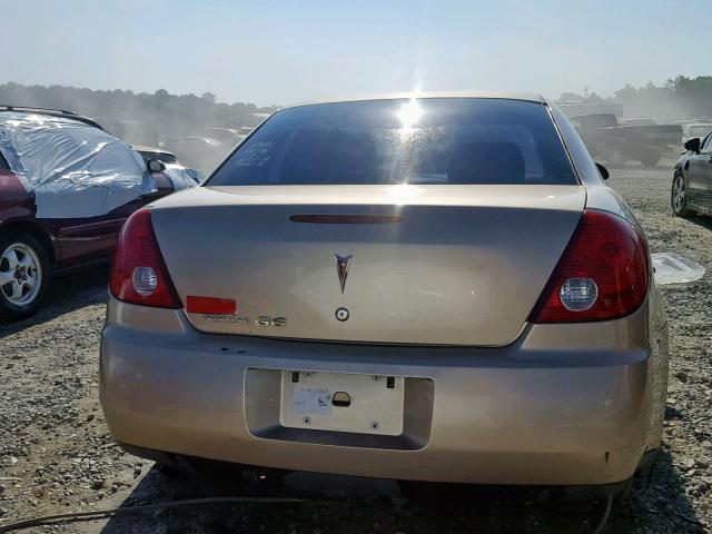 1G2ZF55B664151184 - 2006 PONTIAC G6 SE GOLD photo 9