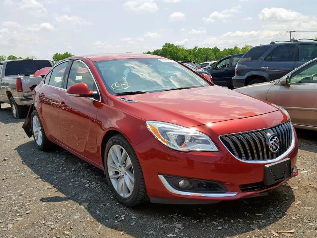 2G4GK5EX8F9176557 - 2015 BUICK REGAL RED photo 1