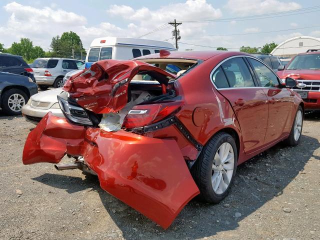 2G4GK5EX8F9176557 - 2015 BUICK REGAL RED photo 4