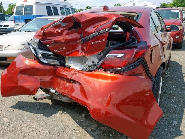 2G4GK5EX8F9176557 - 2015 BUICK REGAL RED photo 9