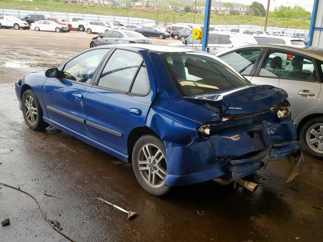 1G1JH52F837165763 - 2003 CHEVROLET CAVALIER L BLUE photo 3