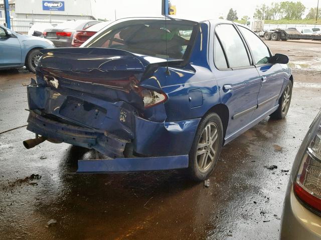 1G1JH52F837165763 - 2003 CHEVROLET CAVALIER L BLUE photo 4