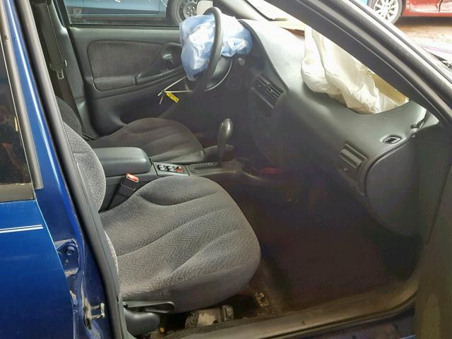 1G1JH52F837165763 - 2003 CHEVROLET CAVALIER L BLUE photo 5