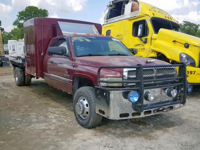 3B7MF33672M242379 - 2002 DODGE RAM 3500 MAROON photo 1