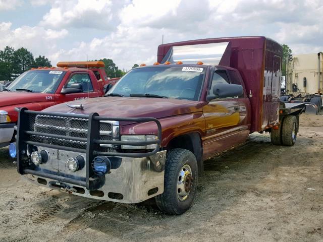 3B7MF33672M242379 - 2002 DODGE RAM 3500 MAROON photo 2