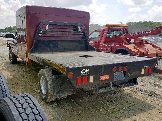 3B7MF33672M242379 - 2002 DODGE RAM 3500 MAROON photo 3