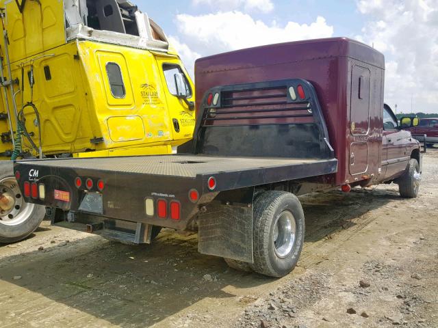 3B7MF33672M242379 - 2002 DODGE RAM 3500 MAROON photo 4