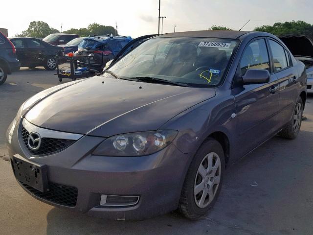 JM1BK12F981172673 - 2008 MAZDA 3 I GRAY photo 2