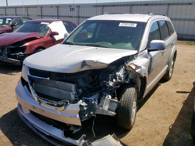 3D4PG1FG1BT501721 - 2011 DODGE JOURNEY MA SILVER photo 2