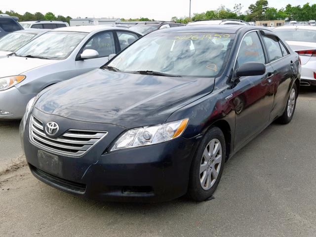 4T1BB46K29U075318 - 2009 TOYOTA CAMRY HYBR BLACK photo 2