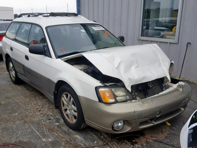 4S3BH665617664481 - 2001 SUBARU LEGACY OUT WHITE photo 1