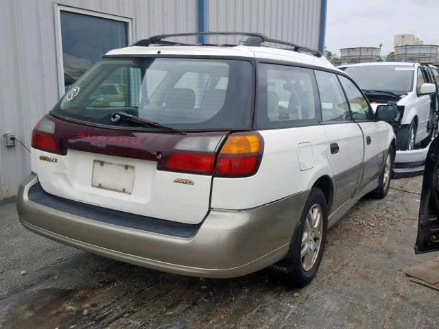 4S3BH665617664481 - 2001 SUBARU LEGACY OUT WHITE photo 4