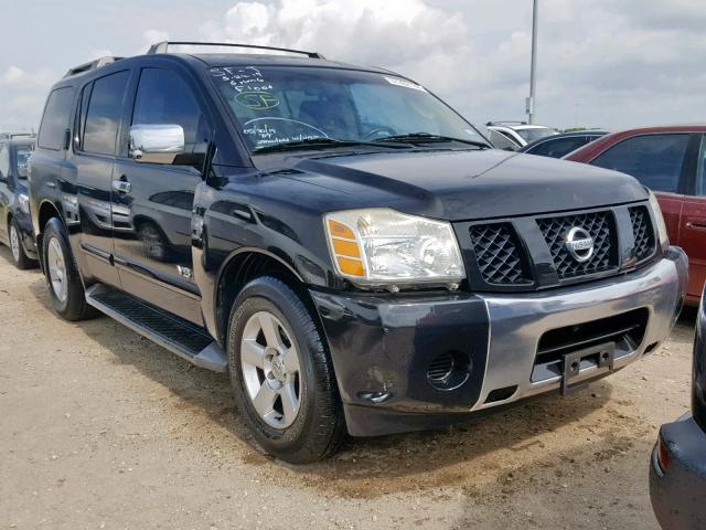 5N1AA08A46N713280 - 2006 NISSAN ARMADA SE BLACK photo 1