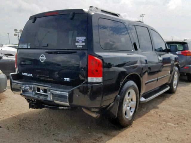 5N1AA08A46N713280 - 2006 NISSAN ARMADA SE BLACK photo 4