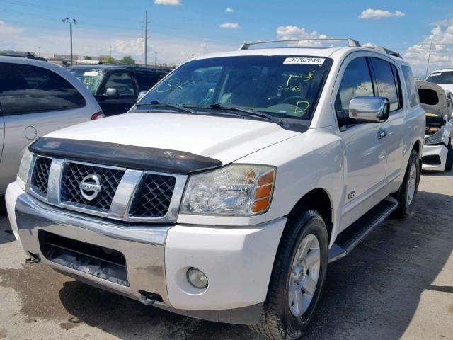 5N1AA08B05N720864 - 2005 NISSAN ARMADA SE WHITE photo 2