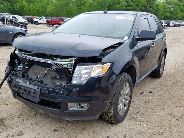 2FMDK4JC9ABB43987 - 2010 FORD EDGE SEL BLACK photo 2