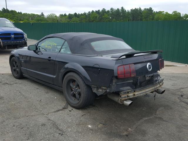 1ZVFT85H855238975 - 2005 FORD MUSTANG GT BLACK photo 3