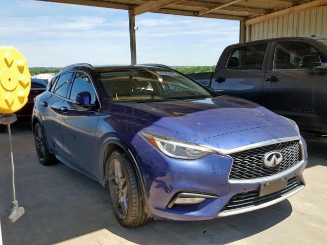 SJKCH5CP6HA031459 - 2017 INFINITI QX30 BASE BLUE photo 1