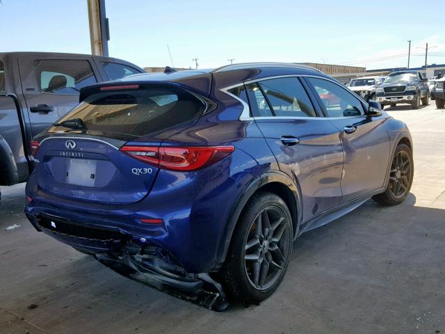 SJKCH5CP6HA031459 - 2017 INFINITI QX30 BASE BLUE photo 4