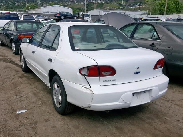 1G1JC524127389100 - 2002 CHEVROLET CAVALIER B WHITE photo 3