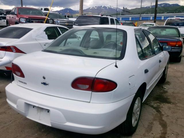 1G1JC524127389100 - 2002 CHEVROLET CAVALIER B WHITE photo 4