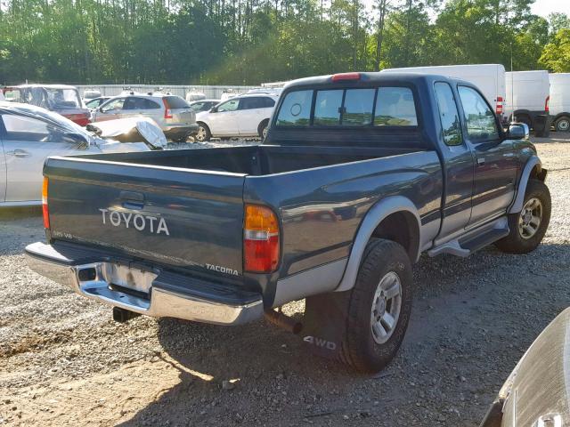 4TAWN74N7VZ273509 - 1997 TOYOTA TACOMA XTR BLUE photo 4