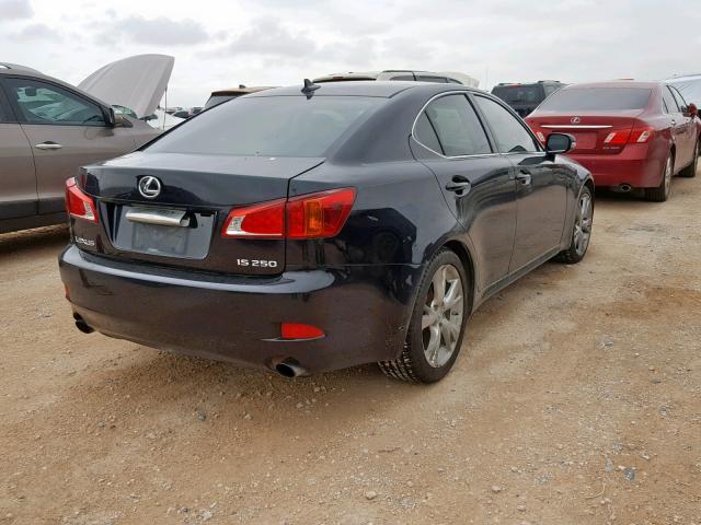 JTHBK262792086947 - 2009 LEXUS IS 250 BLACK photo 4