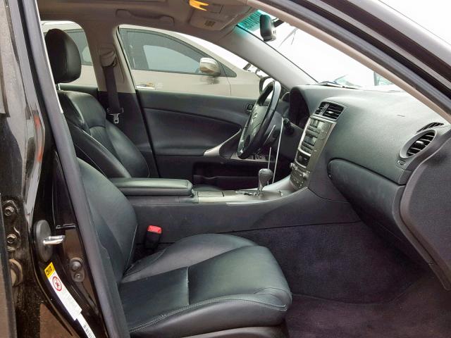 JTHBK262792086947 - 2009 LEXUS IS 250 BLACK photo 5