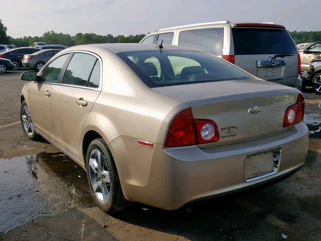 1G1ZH57BX8F166449 - 2008 CHEVROLET MALIBU 1LT ოქროსფერი ფოტო 3