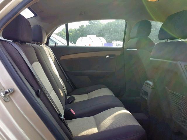 1G1ZH57BX8F166449 - 2008 CHEVROLET MALIBU 1LT ოქროსფერი ფოტო 6