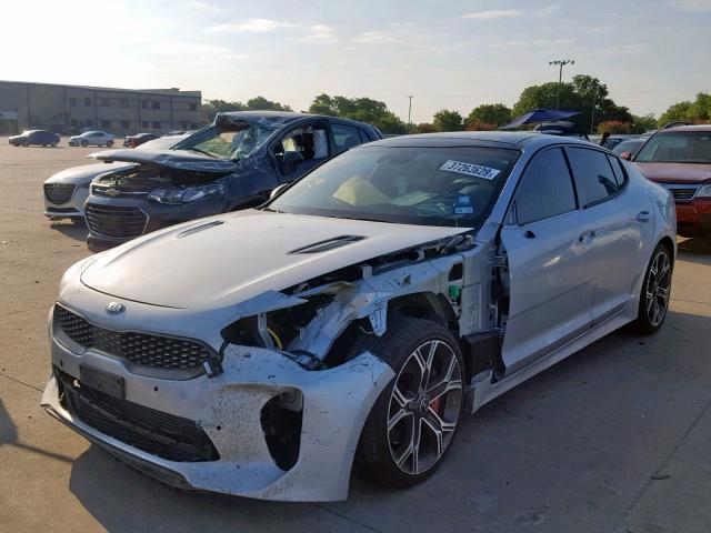 KNAE55LC8J6027453 - 2018 KIA STINGER GT SILVER photo 2